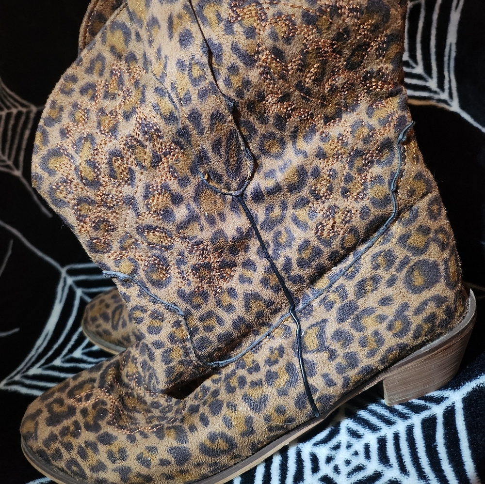 Leopard Print Cowboy Boots